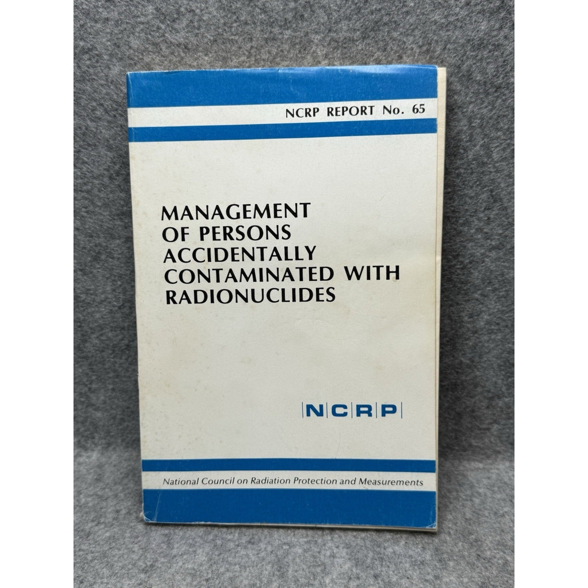 NCRP Report 65 Radionuclide Contamination Treatment Nuclear Medical Manual