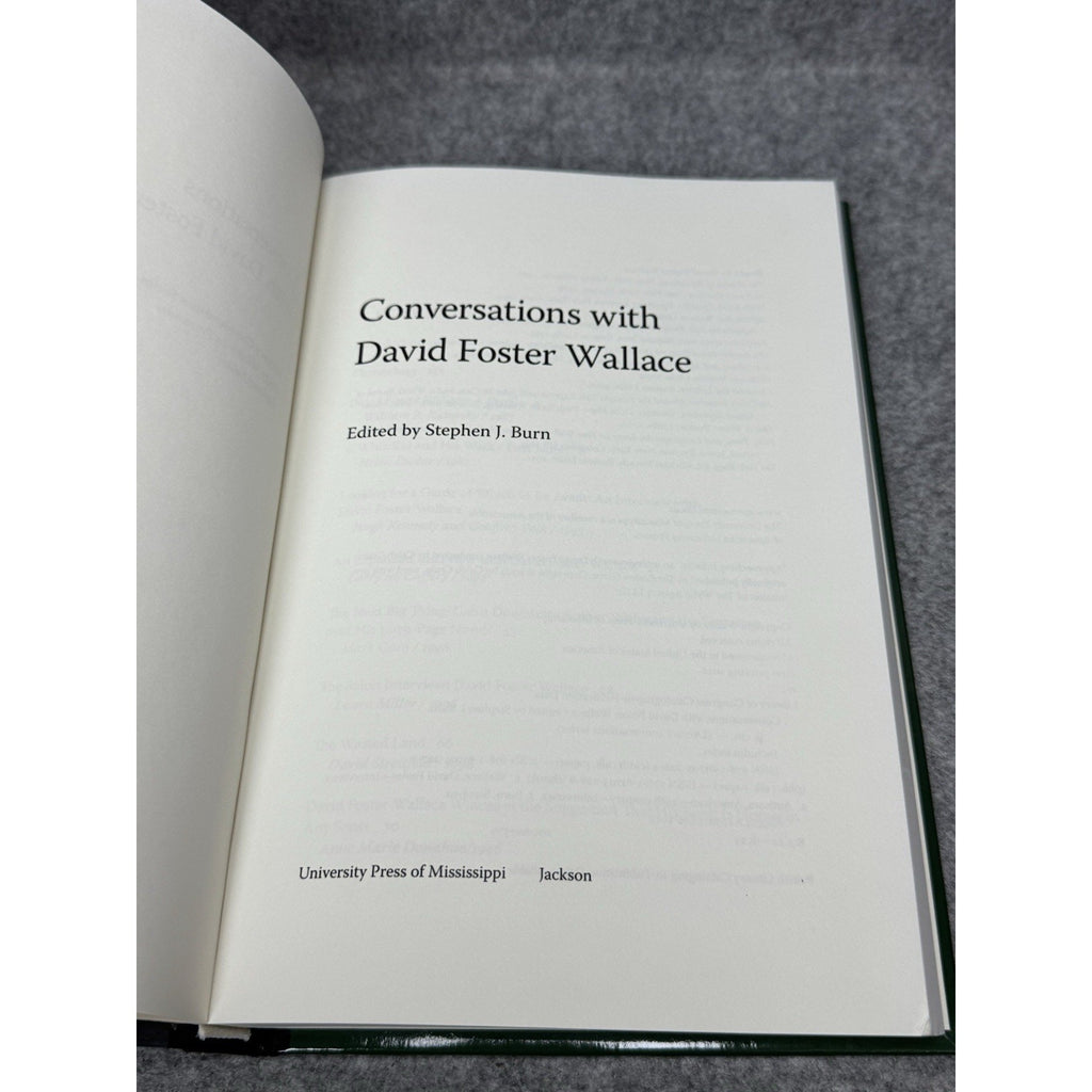 Conversations with David Foster Wallace 2012 1st Printing Hardcover Interviews
