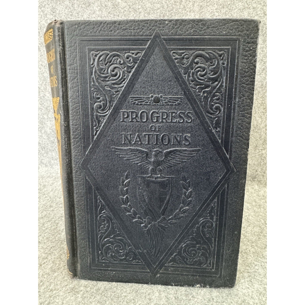 1937 Progress of Nations Vol 7 History of Early America WWII Era Hardcover