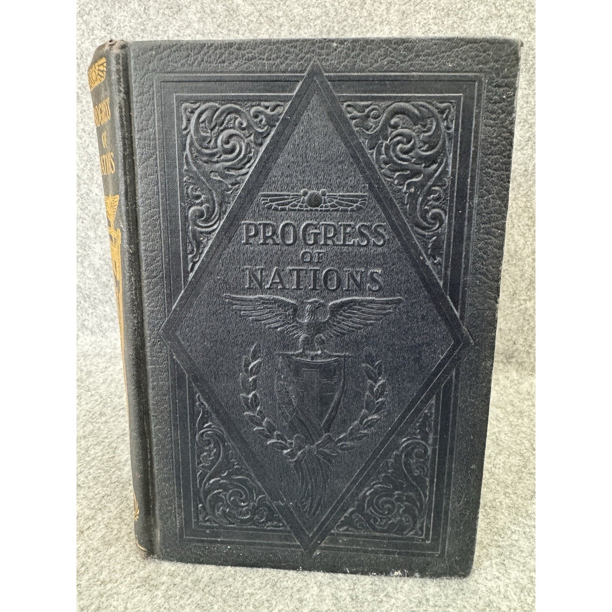 1937 Progress of Nations Vol 7 History of Early America WWII Era Hardcover