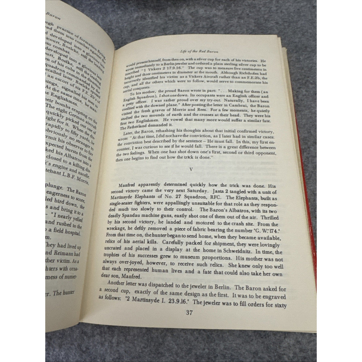 Who Killed The Red Baron Carisella, Ryan Hardcover Dust Jacket 1st Edition 1969