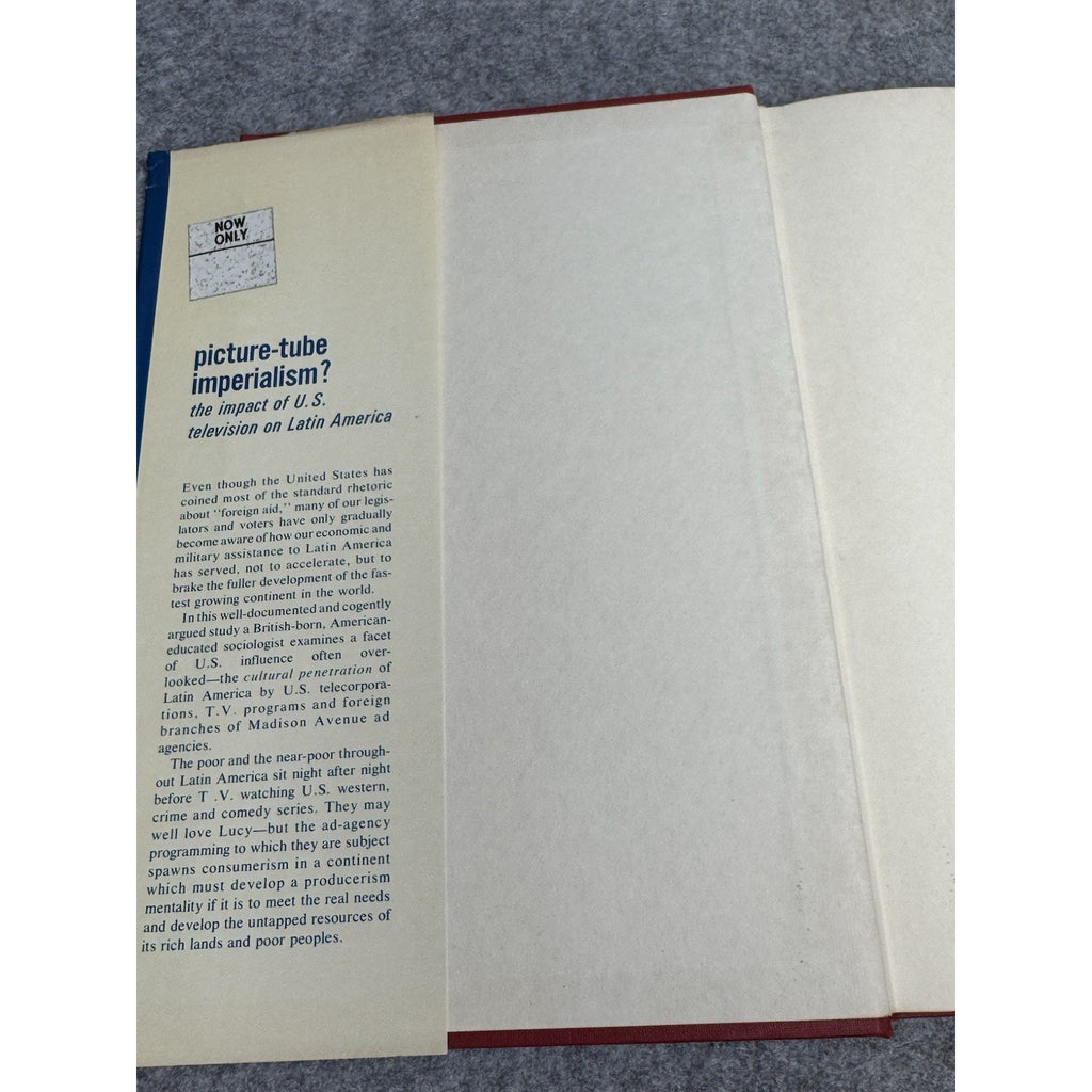 1972 Picture-Tube Imperialism Alan Wells US Television Latin America HC DJ