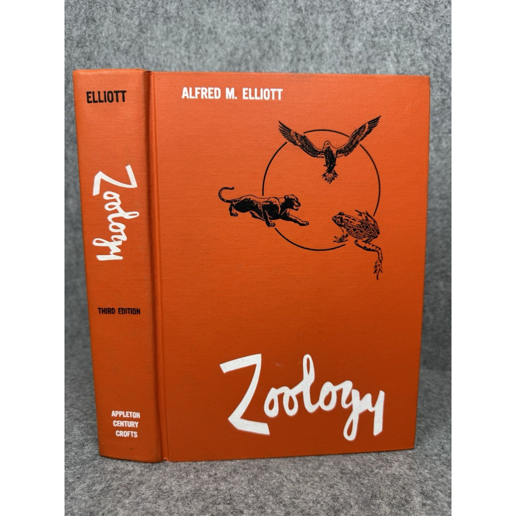 Zoology Alfred M Elliott 1963 3rd Edition Vintage Illustrated Biology Textbook