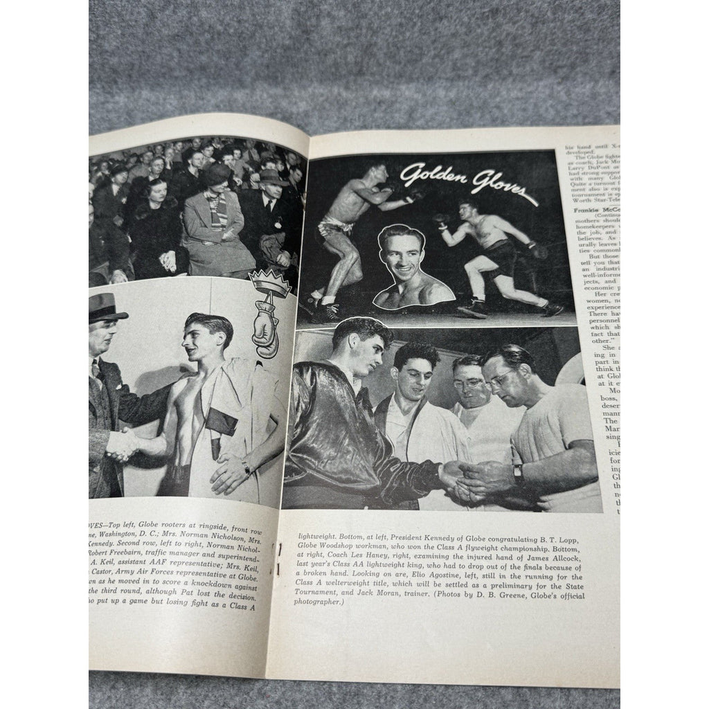 1944 Globe Beam February WWII Aircraft Magazine AT-10 Fort Worth Golden Gloves