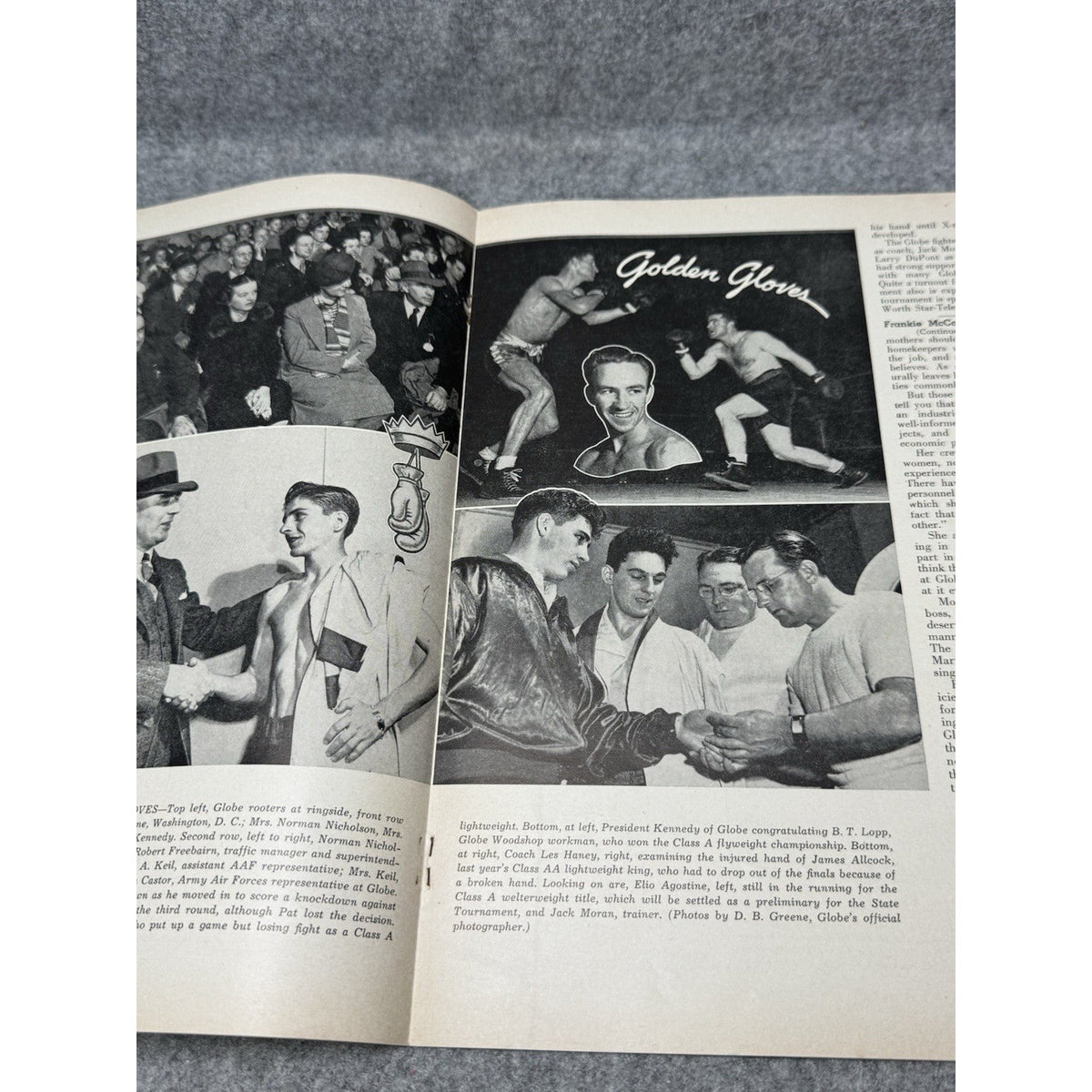 1944 Globe Beam February WWII Aircraft Magazine AT-10 Fort Worth Golden Gloves