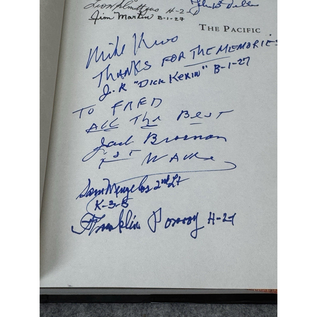 The Pacific Signed 16x Hugh Ambrose HBO Cast R.V. Burgin WWII Marines 1st
