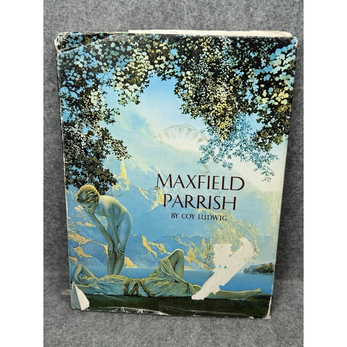1975 Maxfield Parrish Coy Ludwig Illustrated Art Book Hardcover Dust Jacket
