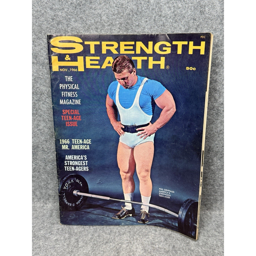 Strength & Health November 1966 Phil Grippaldi Boyer Coe Vintage Magazine