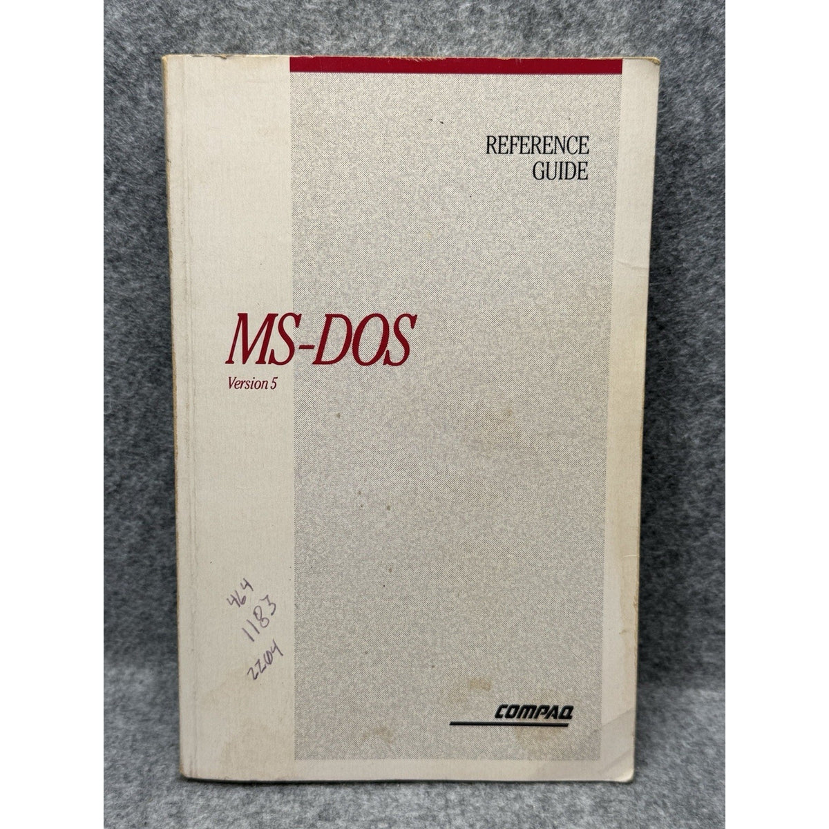 1992 Compaq MS-DOS Version 5 Reference Guide Vintage Computer Manual
