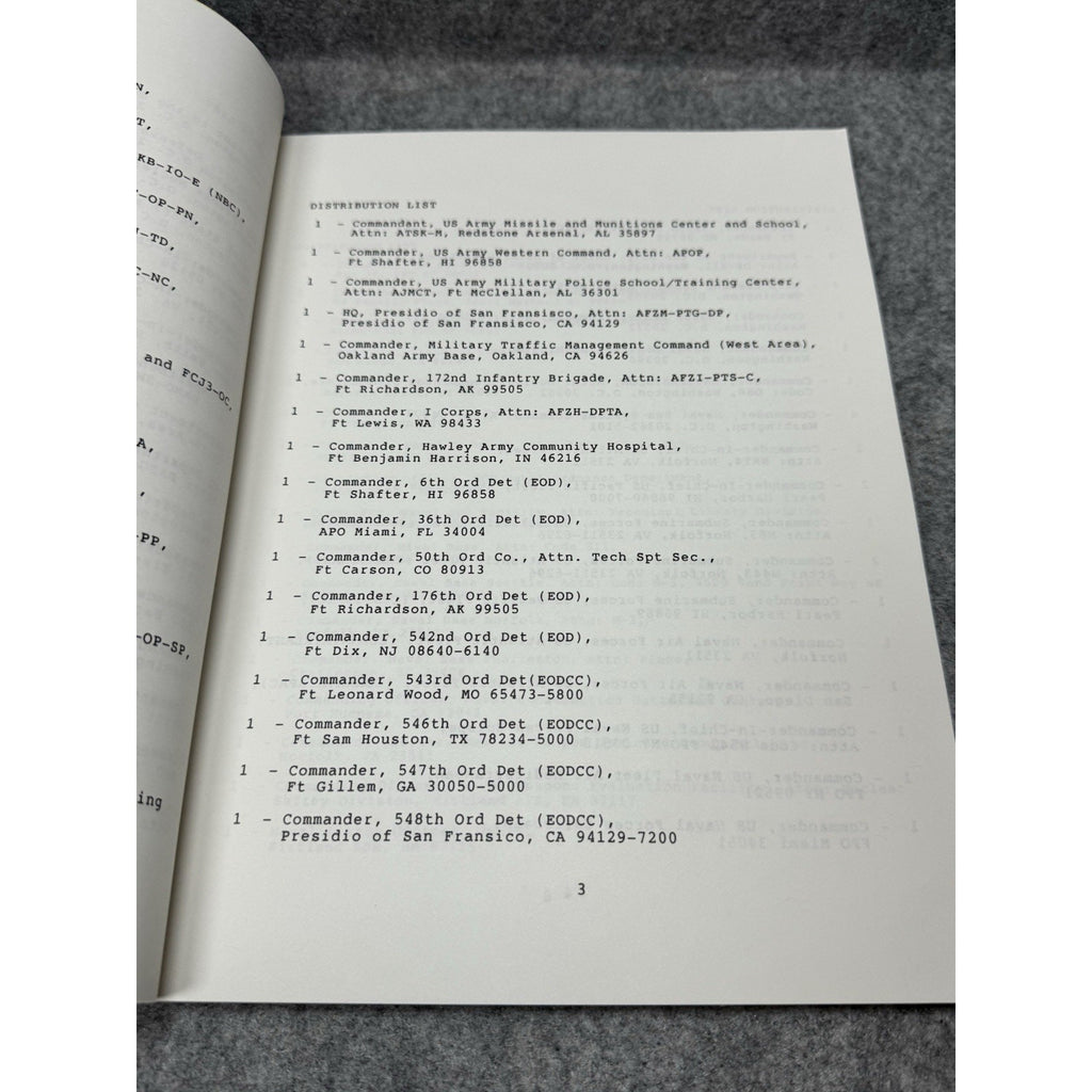 Rare 1989 Defense Nuclear Agency NARCL Nuclear Accident Response Directory