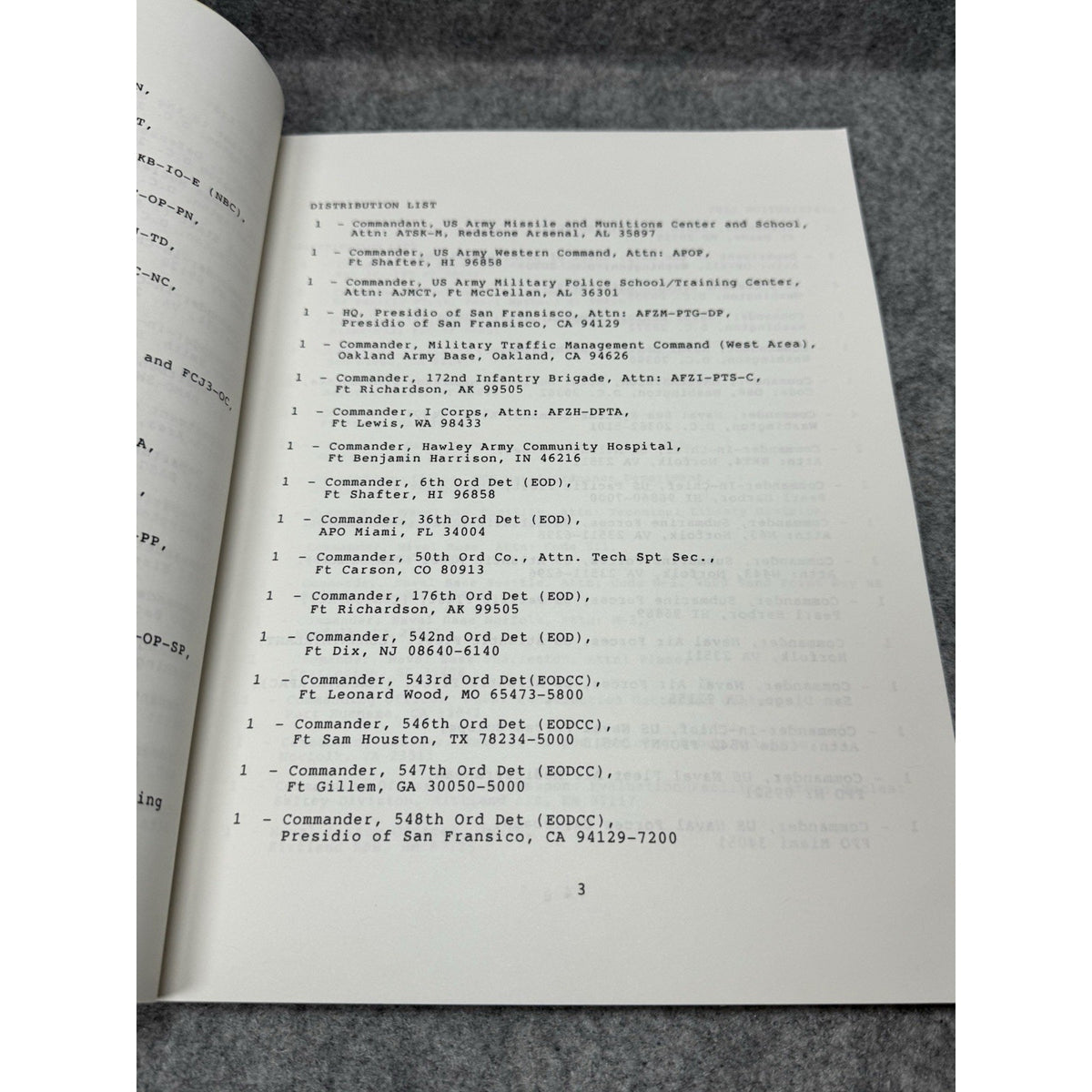Rare 1989 Defense Nuclear Agency NARCL Nuclear Accident Response Directory