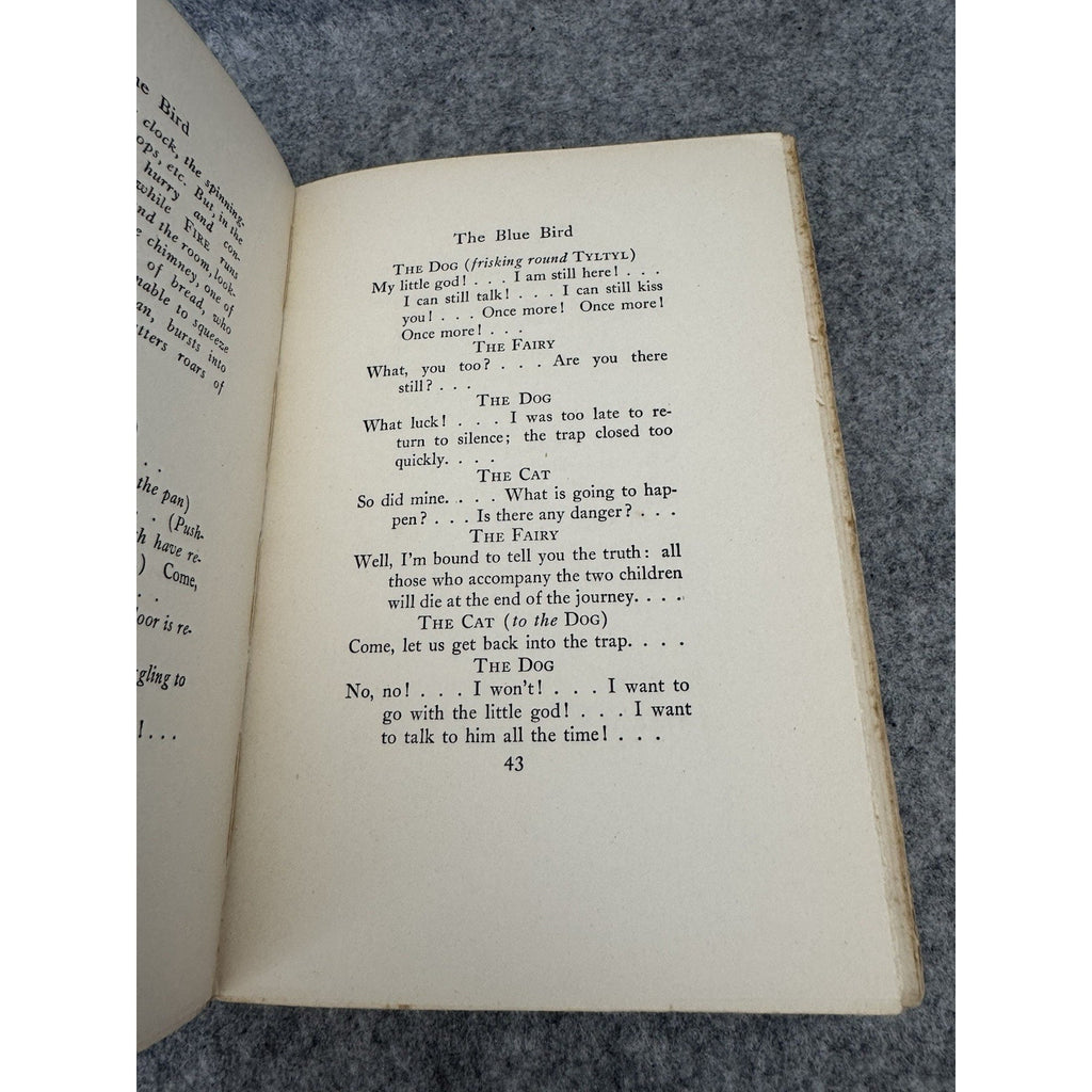 1909 The Blue Bird Maurice Maeterlinck First Edition Hardcover Dodd Mead