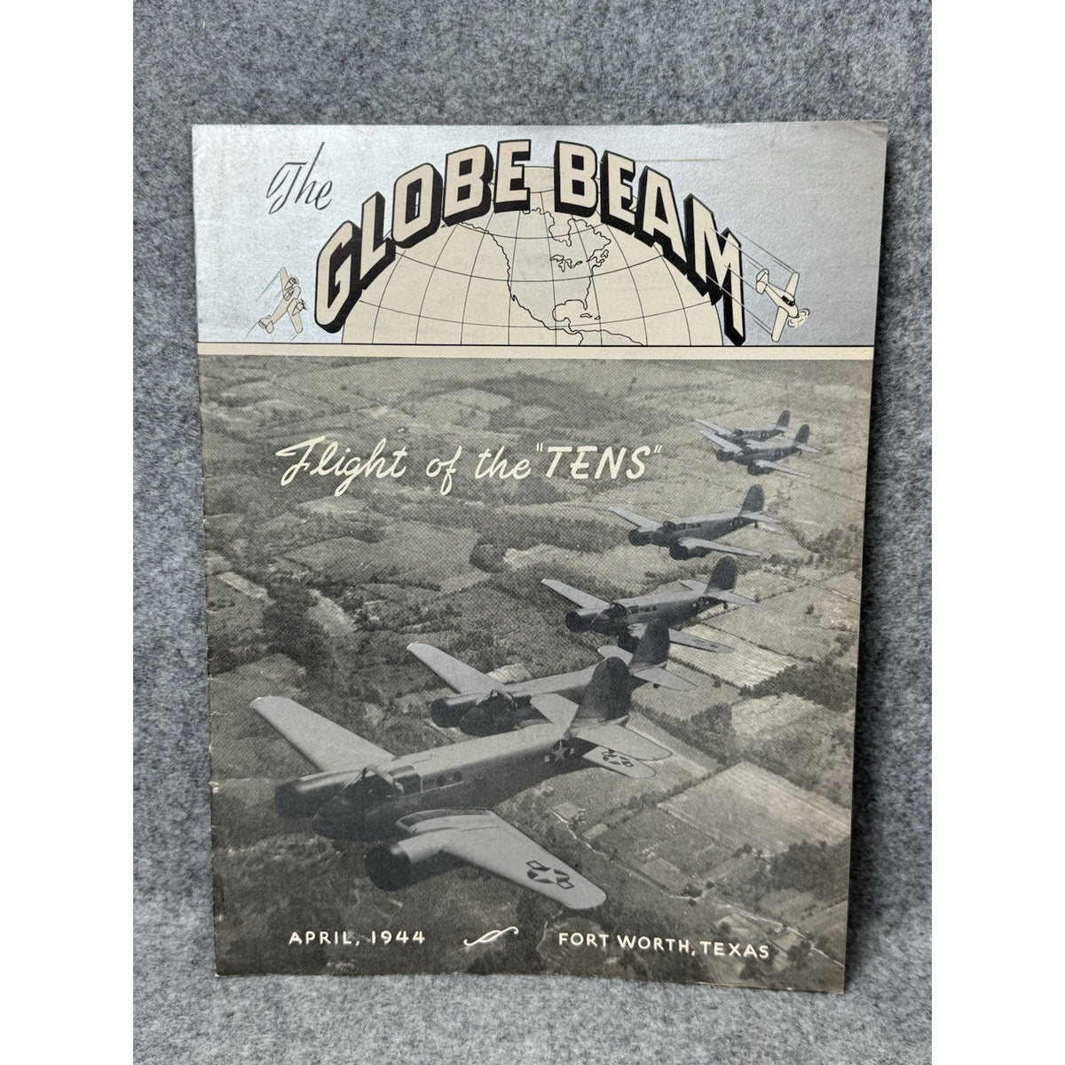 1944 Globe Beam April WWII Aircraft Magazine AT-10 Freeman Field Fort Worth