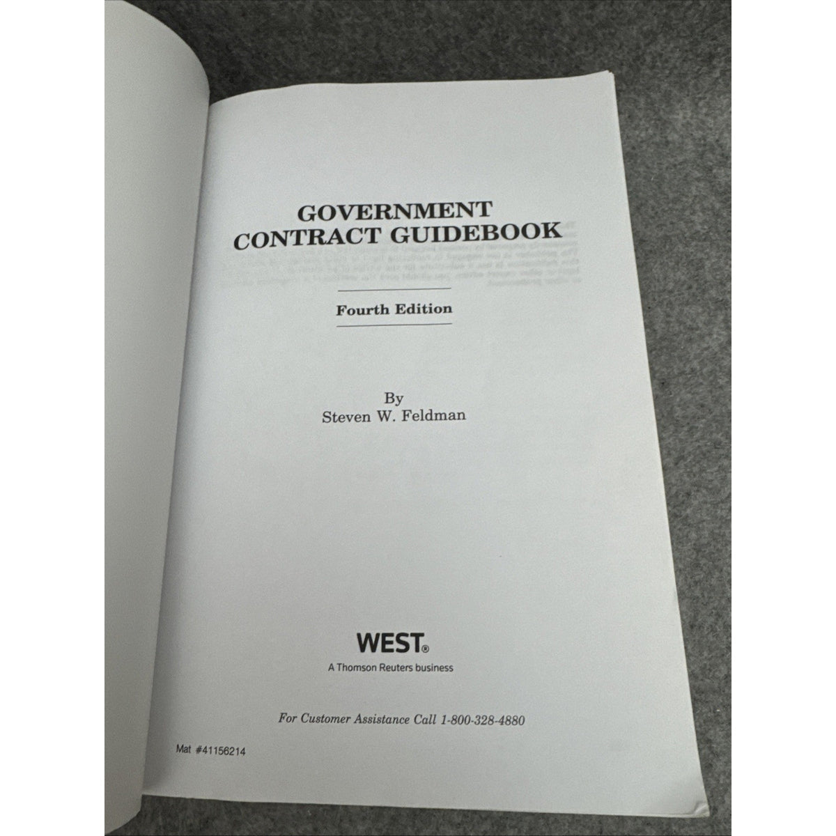 Thomson Reuters Government Contract Guidebook 2012-2013 Feldman Fourth 4 Edition