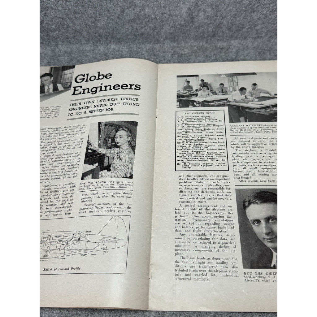 1942 Globe Beam WWII Aircraft Magazine Fort Worth Texas October POW War Chest