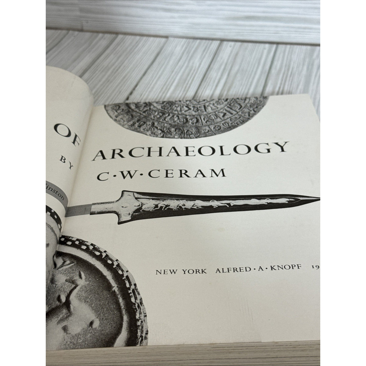 The March of Archaeology by CW Ceram HC DJ 1958 1st American Edition