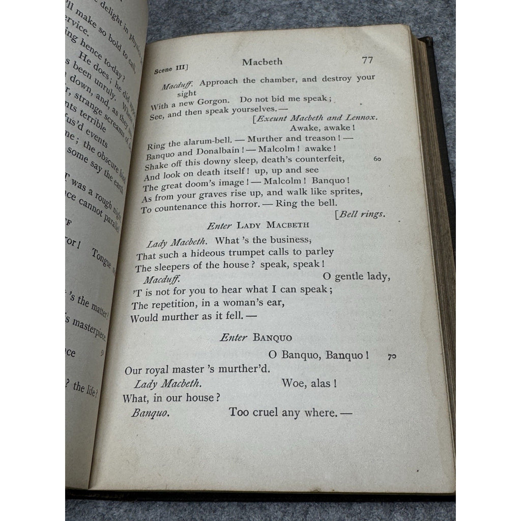 Antique 1905 Shakespeare’s Macbeth William J. Rolfe Illustrated Hardcover