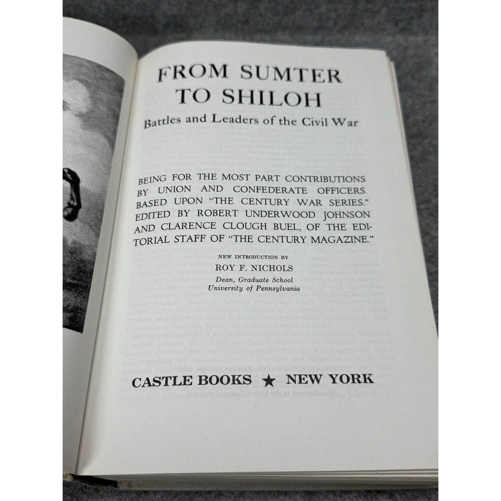 1956 From Sumter to Shiloh Battles & Leaders Civil War Vol 1 Hardcover