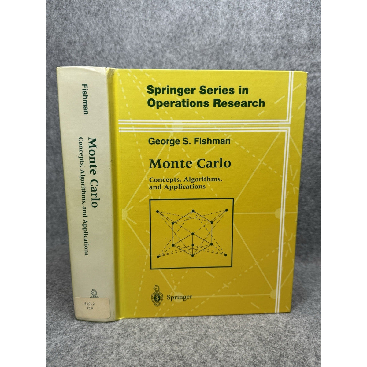 1996 Monte Carlo Fishman First Edition Algorithms Applications Hardcover