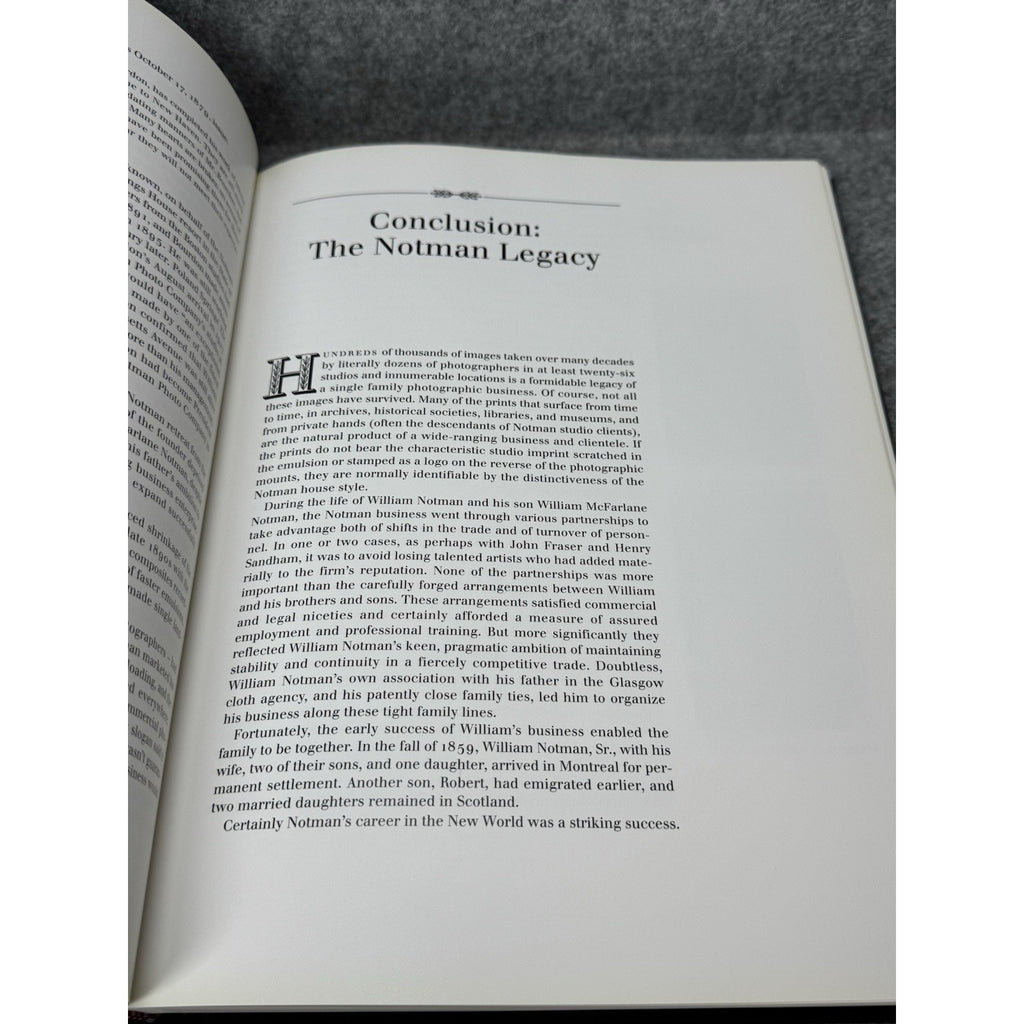 The World of William Notman 1993 First Edition Hardcover Photography Canada