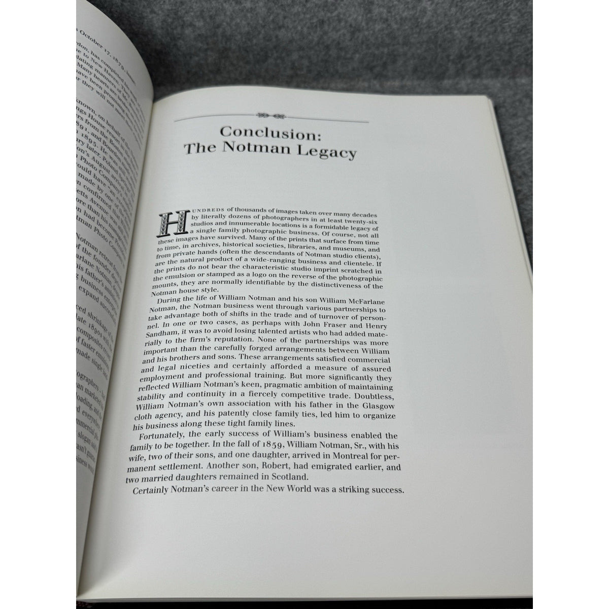 The World of William Notman 1993 First Edition Hardcover Photography Canada