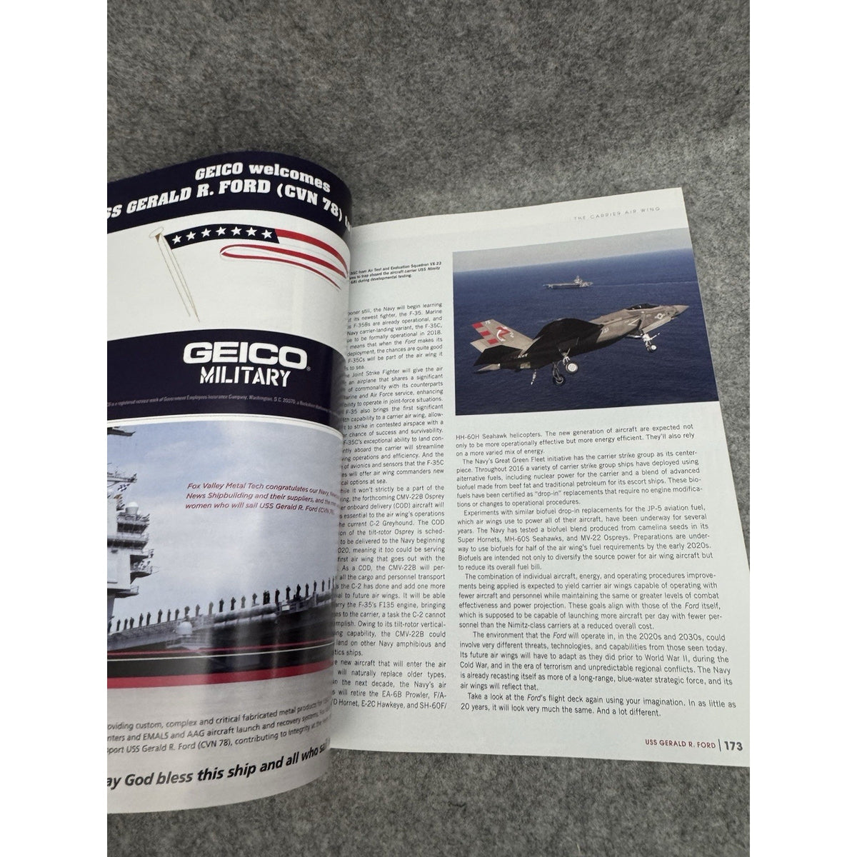 Integrity at the Helm USS Gerald R. Ford CVN-78 2013 Commemorative Program