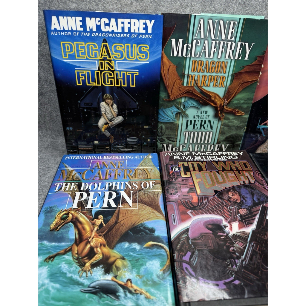 Anne McCaffrey 6 Hardcover Book Lot Pern Pegasus 4 First Editions w/DJ