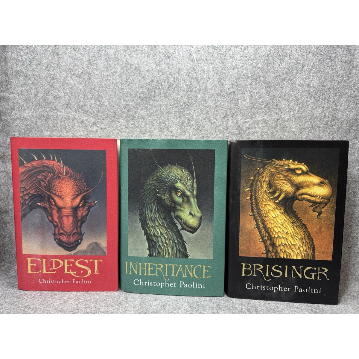 Christopher Paolini Inheritance 3 Book HC Lot Eldest Brisingr First Editions