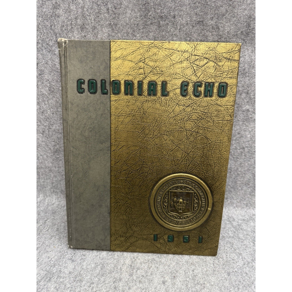 1951 Colonial Echo William & Mary Yearbook Williamsburg Virginia HC