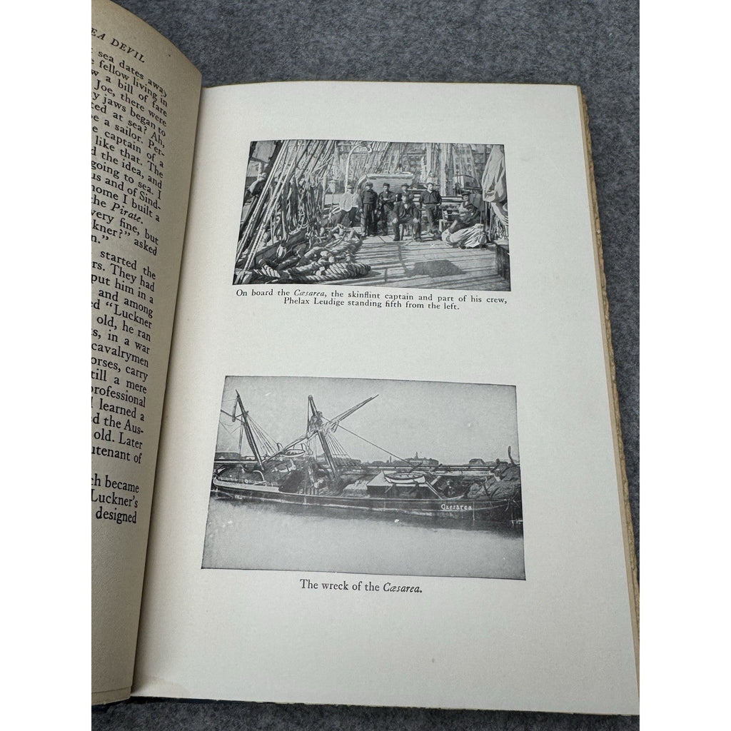 Count Luckner The Sea Devil Signed by Count Luckner Mounted Autograph WWI