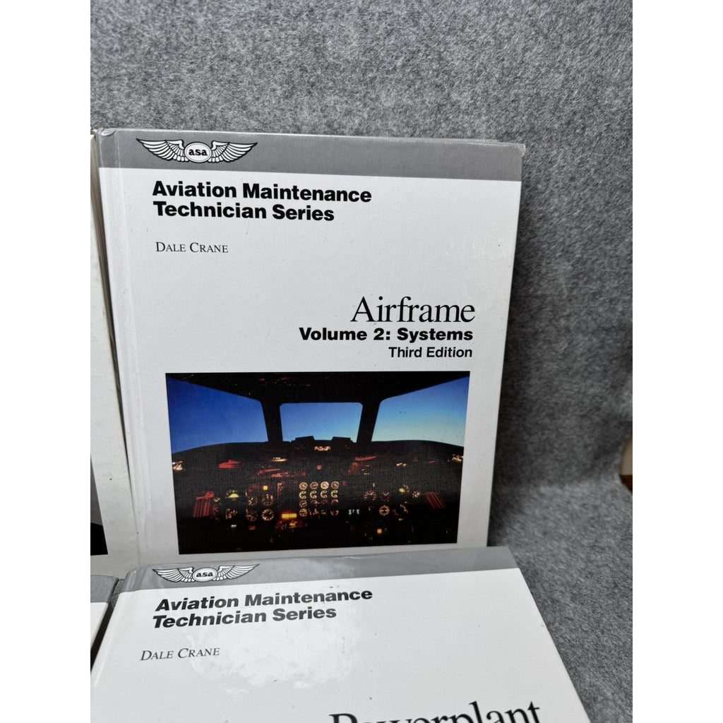 Dale Crane Aviation Maintenance Technician Series 3rd Ed 4 Book Set ASA A&P