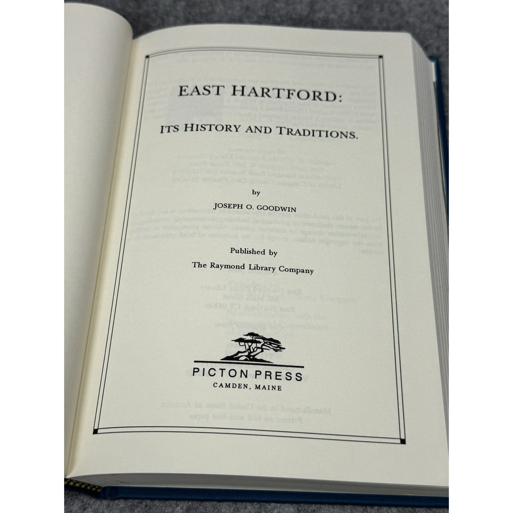 East Hartford History Traditions Joseph Goodwin 1992 HC Connecticut Genealogy