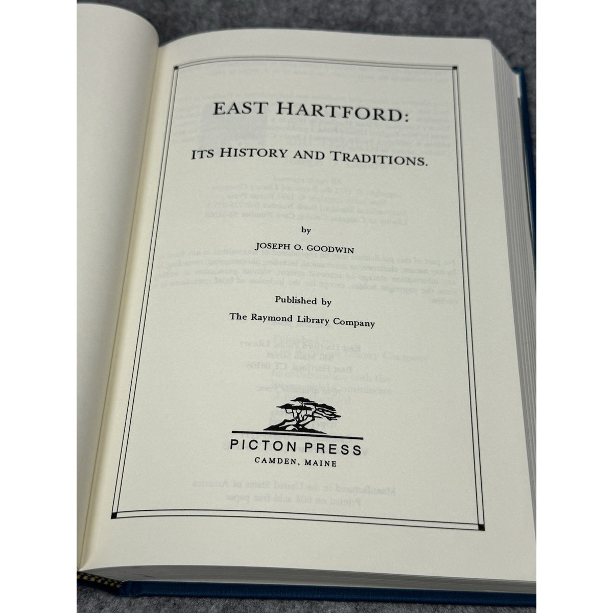 East Hartford History Traditions Joseph Goodwin 1992 HC Connecticut Genealogy