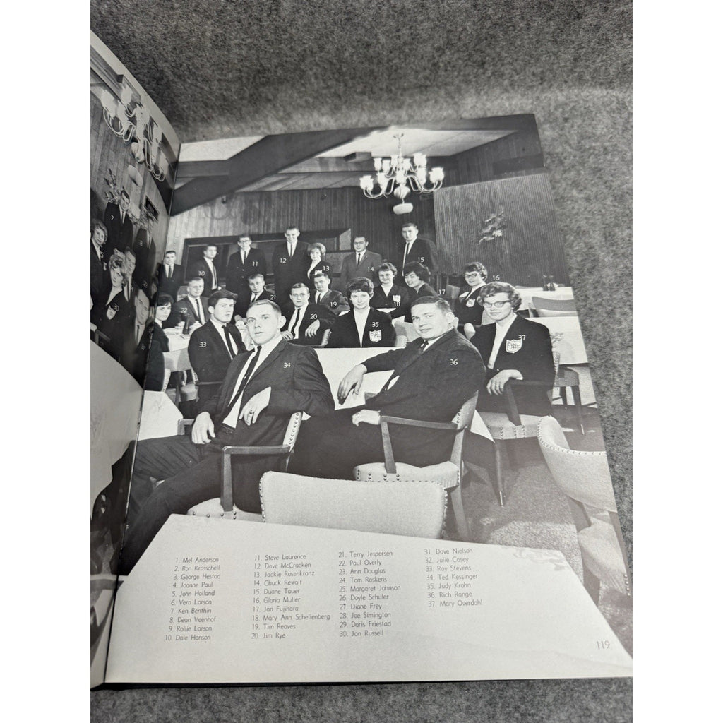 1963 Edda Augustana College Sioux Falls SD Yearbook Hardcover