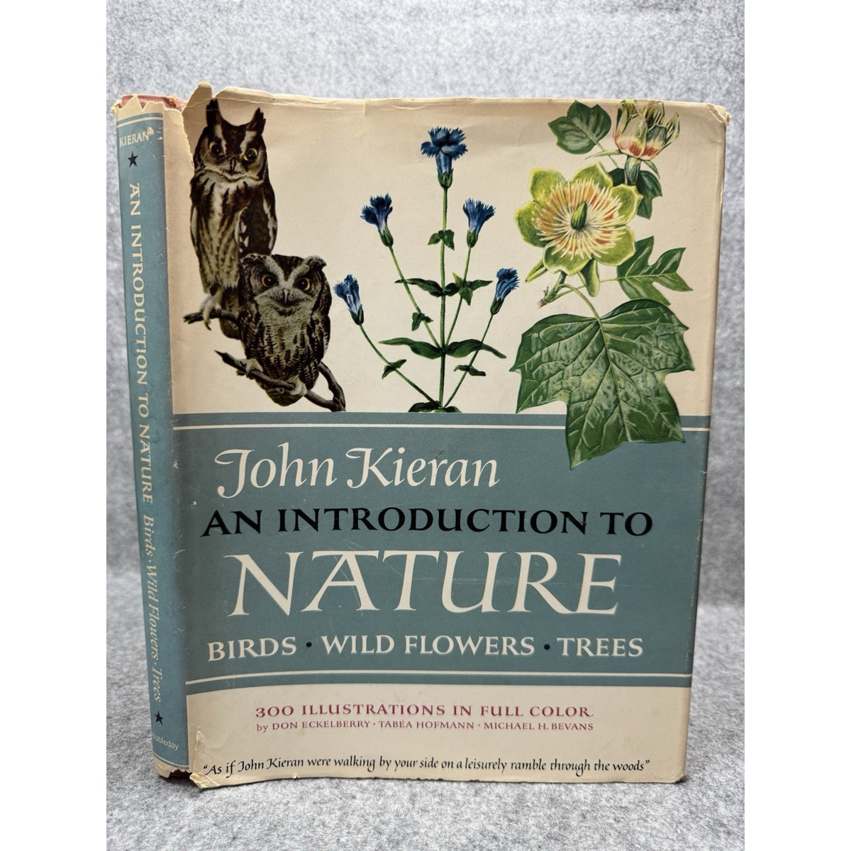 1966 Introduction to Nature John Kieran Birds Flowers Trees HC Dust Jacket