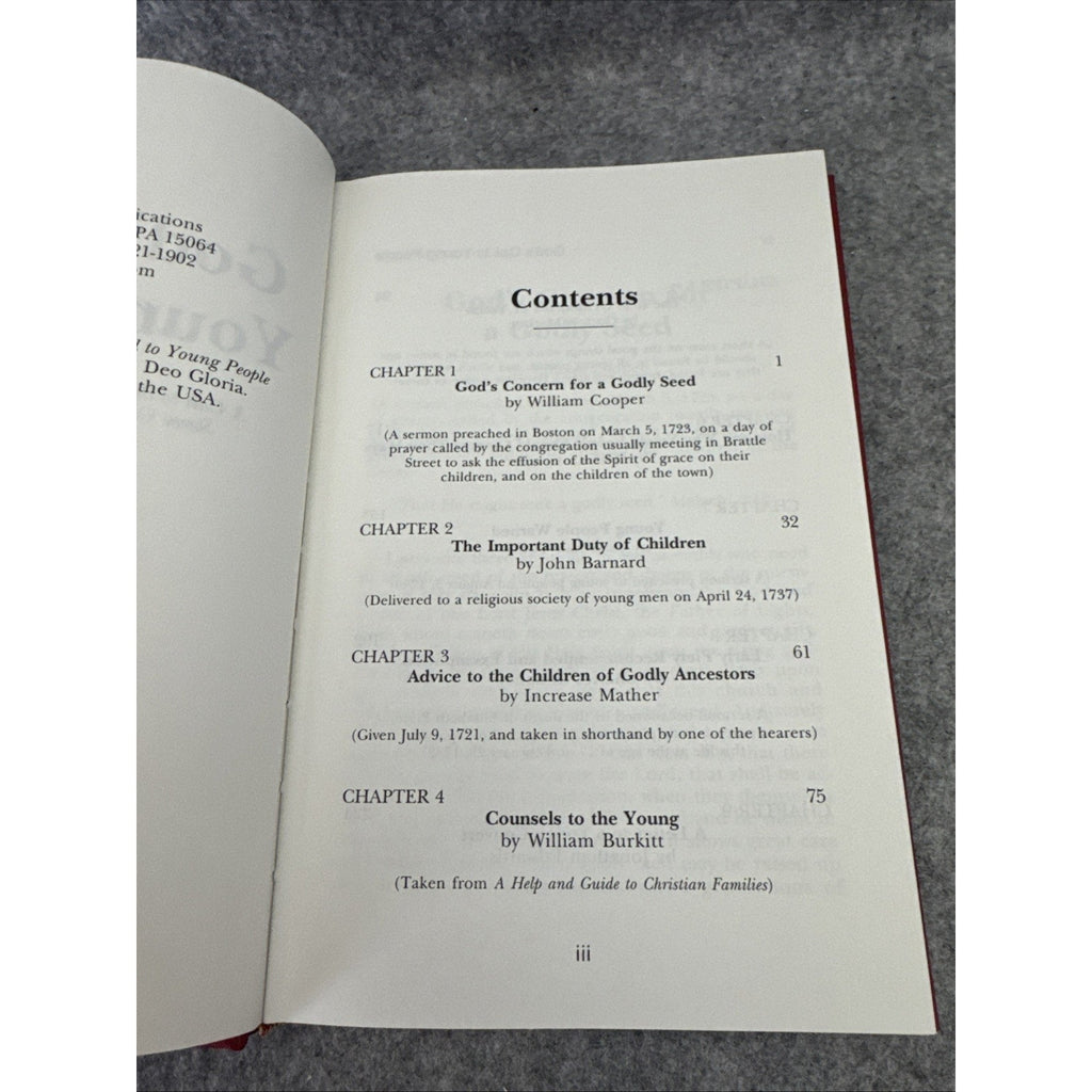 Gods call to young people by: Jonathan Edwards and others