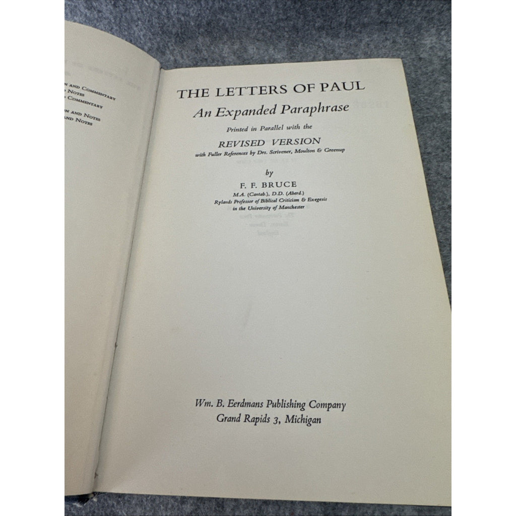 The LETTERS of PAUL An Expanded Paraphrase Printed Parallel Revised Edition