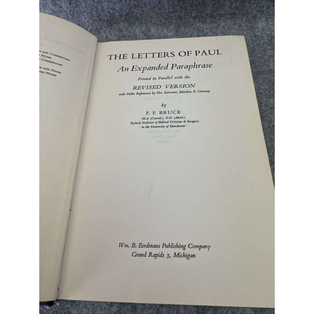 The LETTERS of PAUL An Expanded Paraphrase Printed Parallel Revised Edition