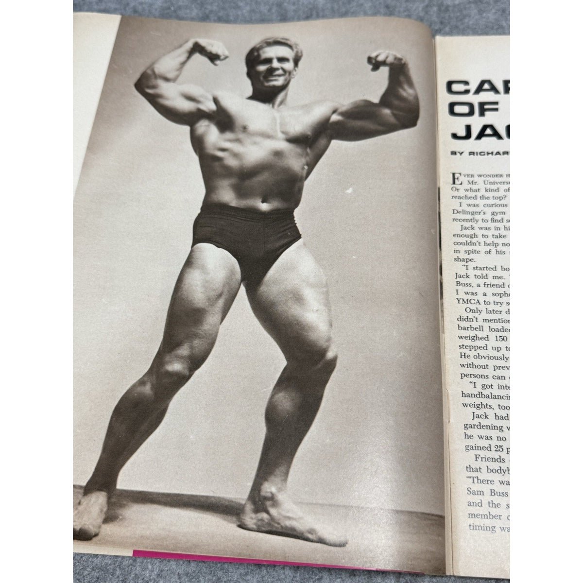 Muscular Development Feb 1966 Elmo Santiago Mr Universe Bodybuilding Magazine