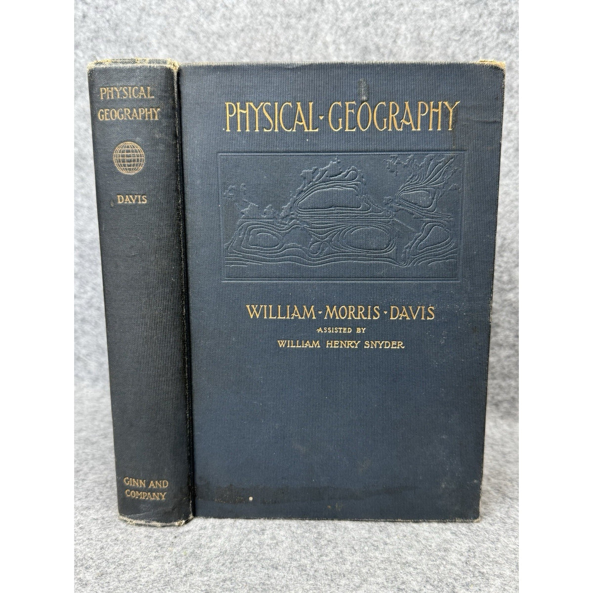 1899 Physical Geography William Morris Davis Illustrated Antique Hardcover