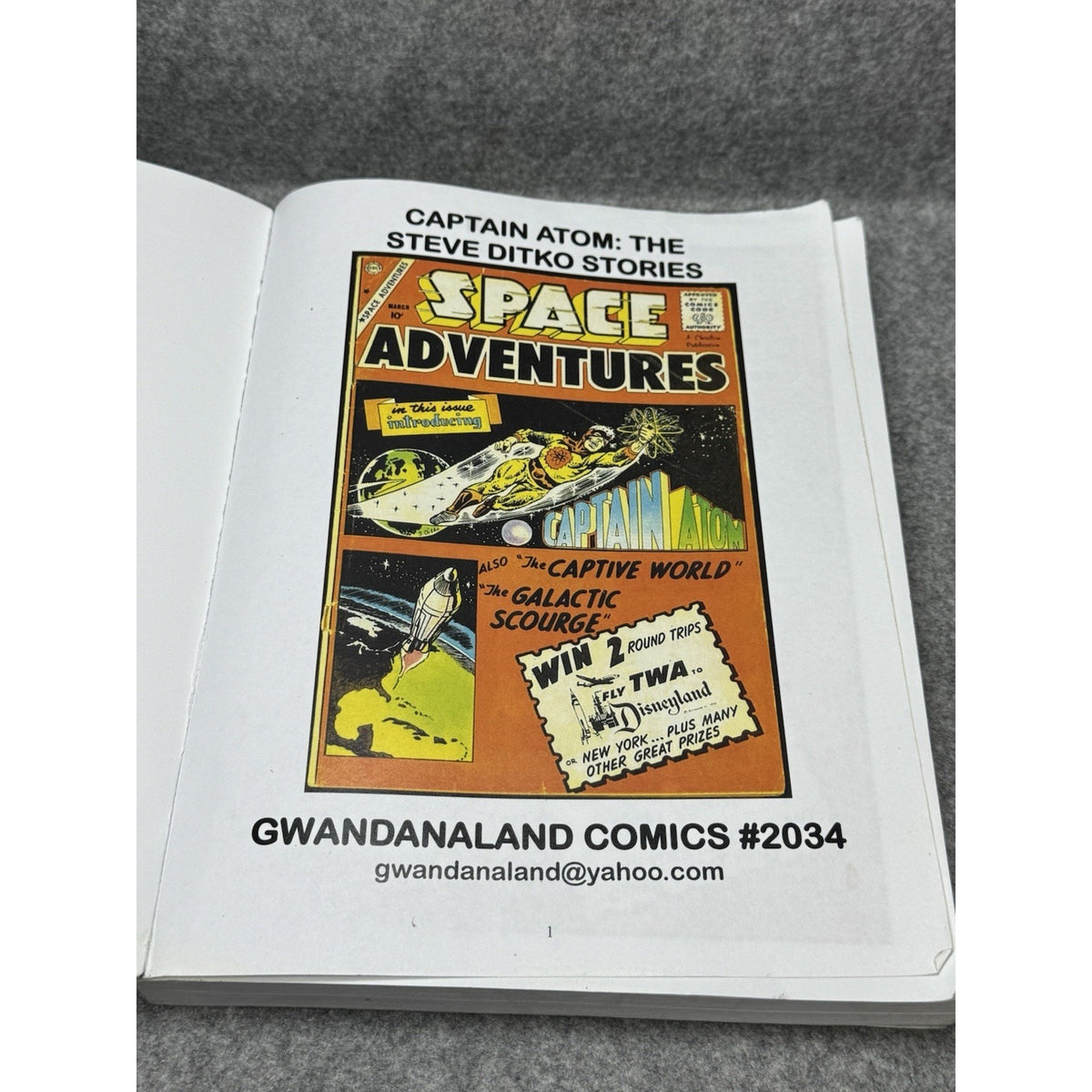 Captain Atom Steve Ditko Charlton Stories Gwandanaland Comics #2034 TPB
