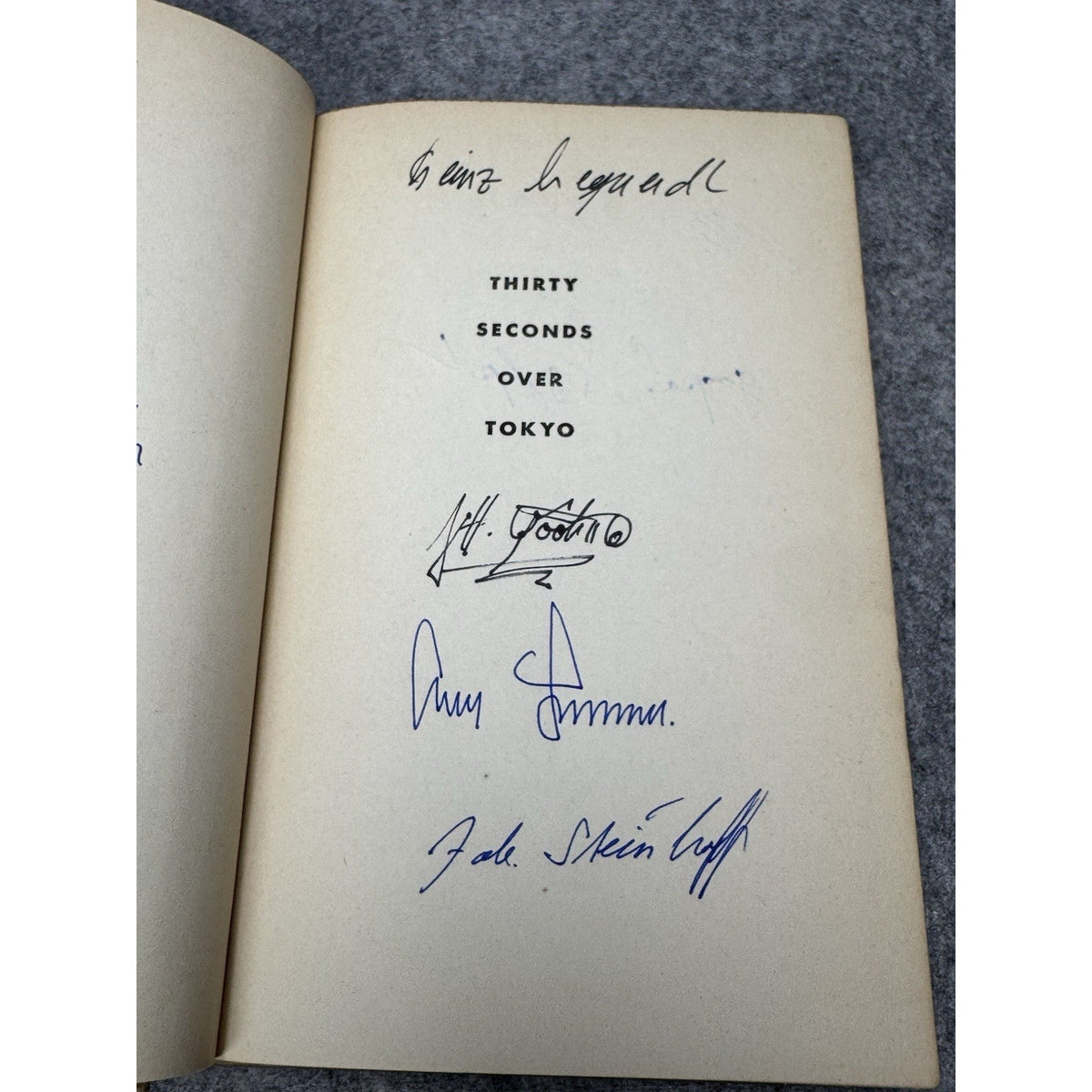 Thirty Seconds Over Tokyo WWII Signed Doolittle Pappy Boyington Saburo Sakai