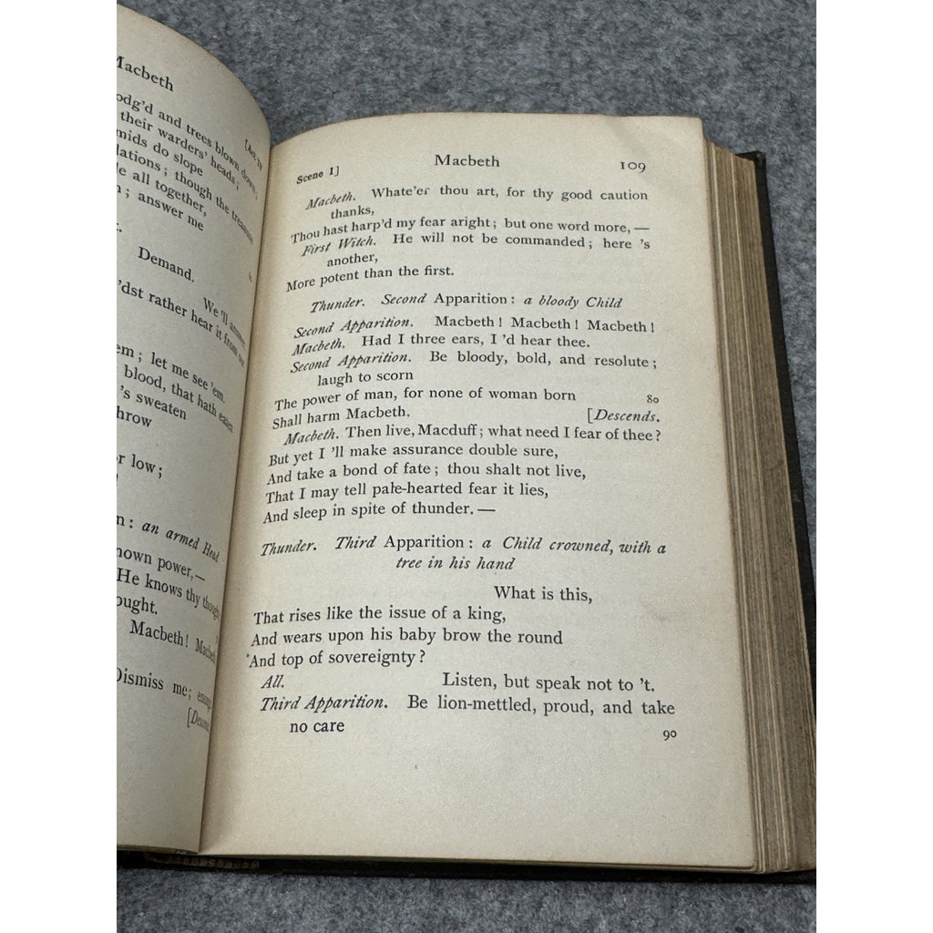 Antique 1905 Shakespeare’s Macbeth William J. Rolfe Illustrated Hardcover