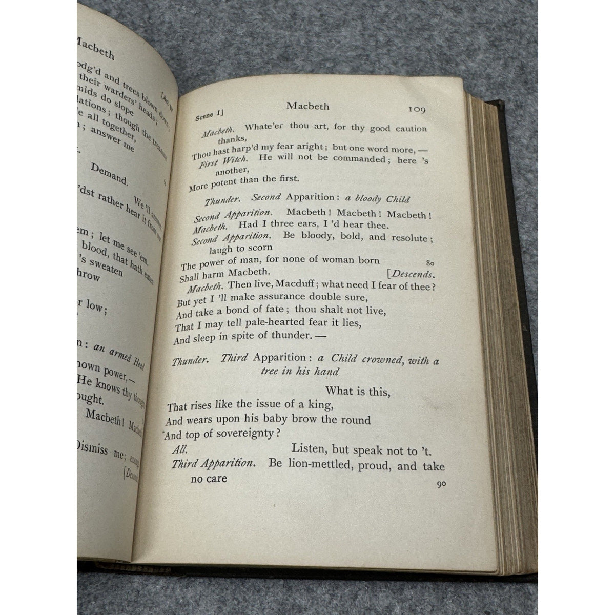 Antique 1905 Shakespeare’s Macbeth William J. Rolfe Illustrated Hardcover