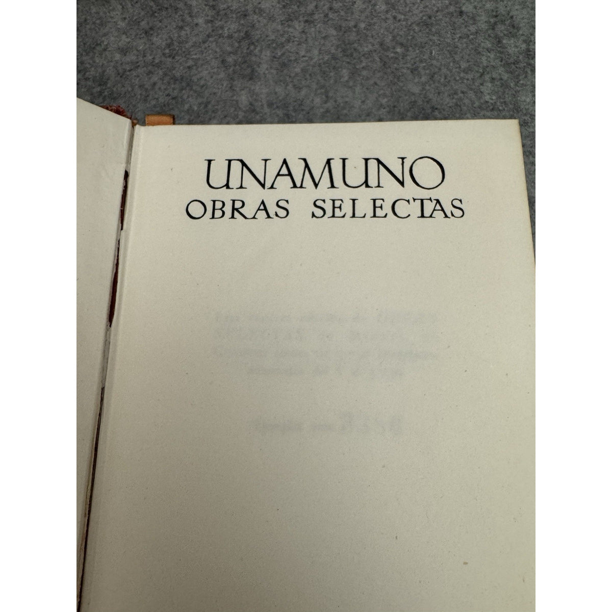 Unamuno Obras Selectas & Machado Obras Completas 2 Vol Set Numbered HC