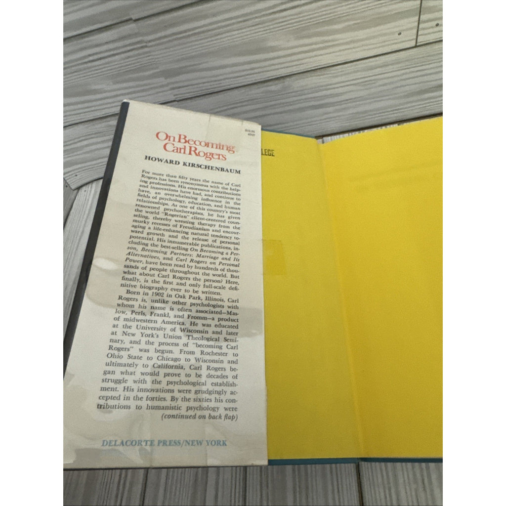 On Becoming Carl Rogers by Kirschenbaum, Howard
