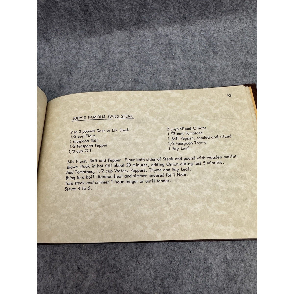 Elegant Elk Delicious Deer 1978 First Edition Judy Barbour Cookbook