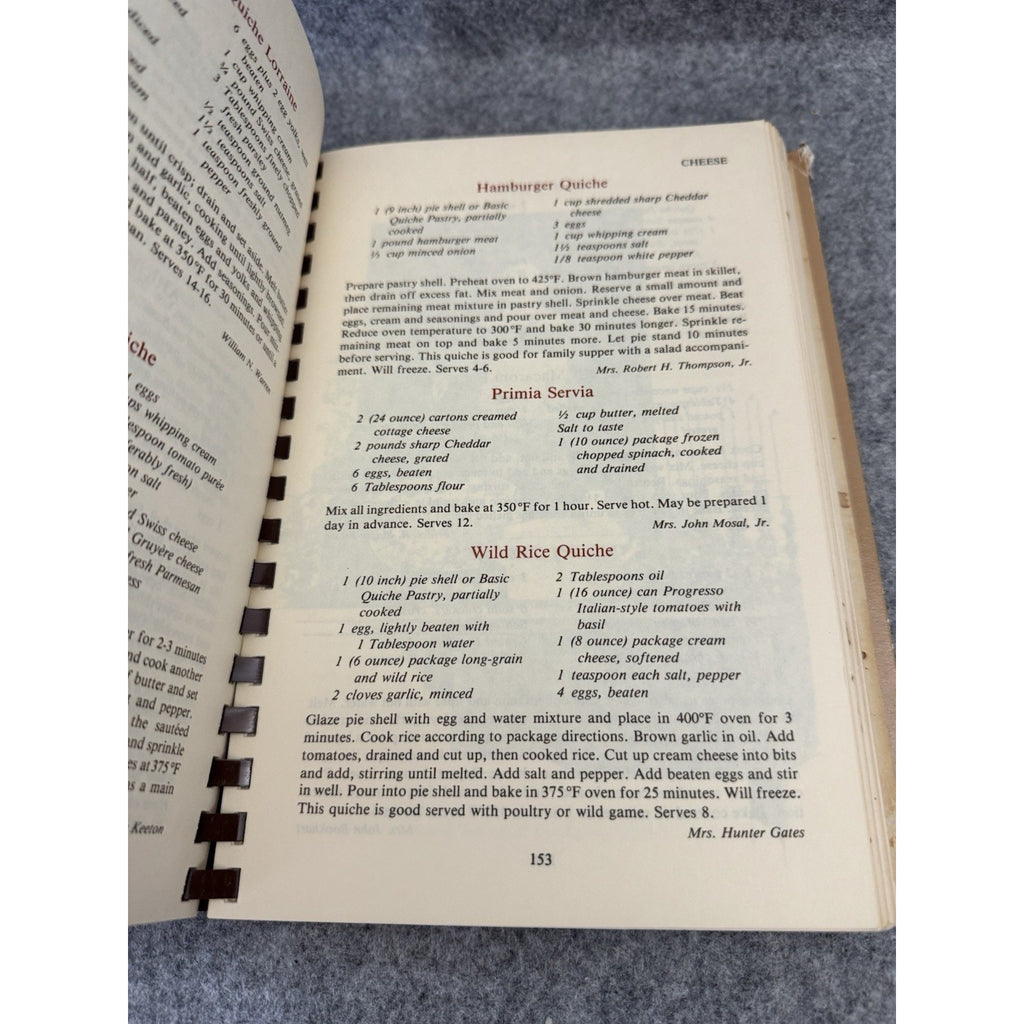Southern Sideboards 1978 Junior League Jackson Mississippi Cookbook Spiral