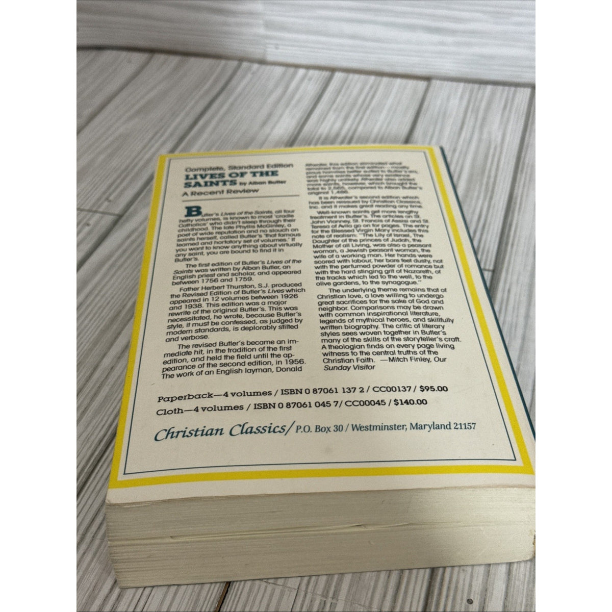 Butler's Lives of the Saints Paperback Volume 1 Only