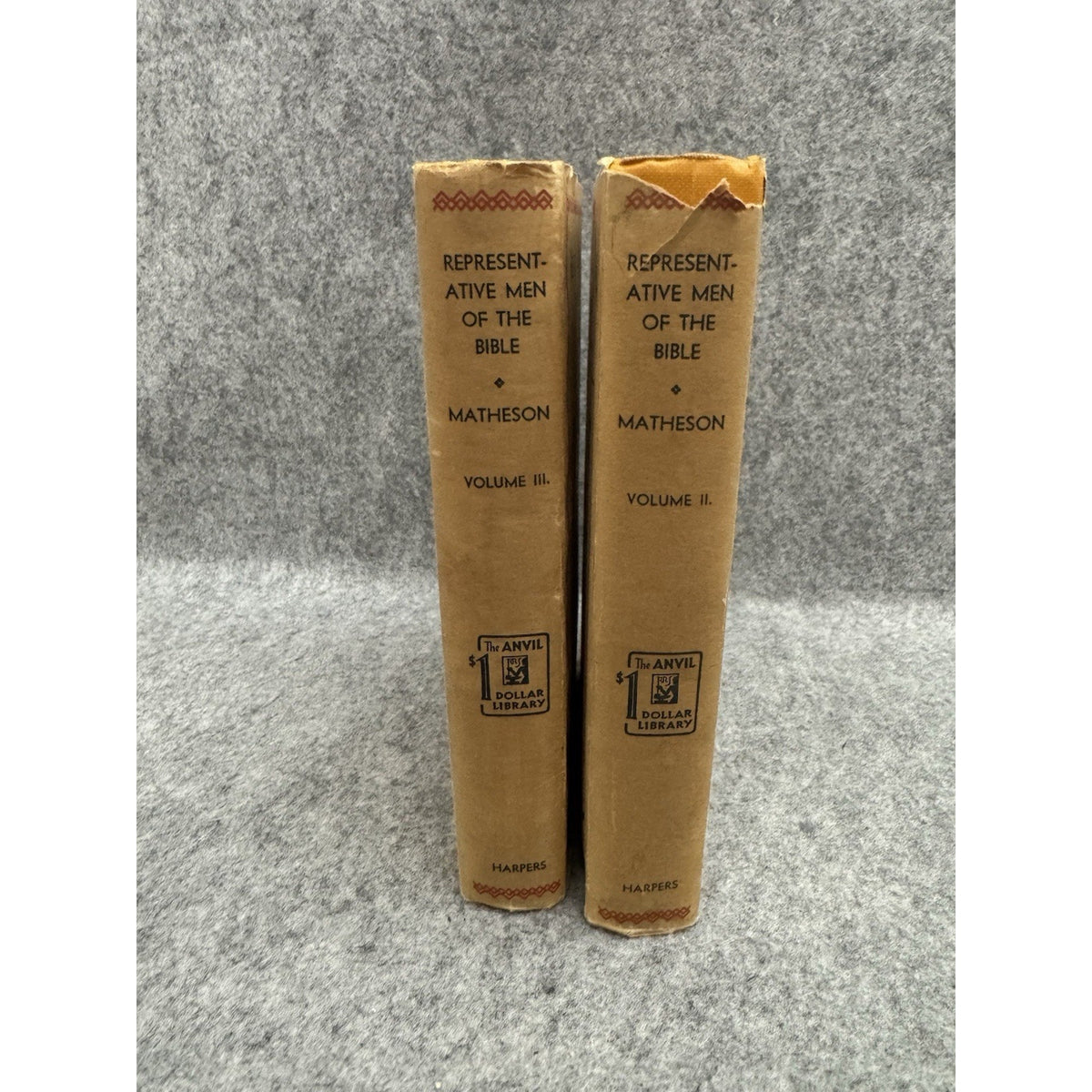 Representative Men of the Bible Vol II & III George Matheson 1930 HC DJ Set
